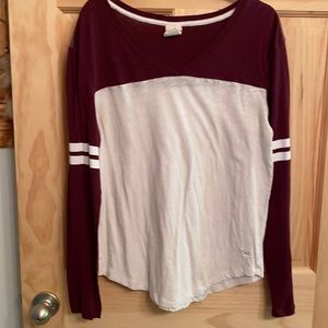Long sleeve top from pink